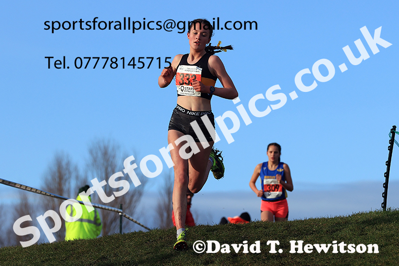 Girls under-15s 2024 NECAA Cross Country Champs., Temple Park, South Shields. Photo: David T. Hewitson/Sports for All Pics